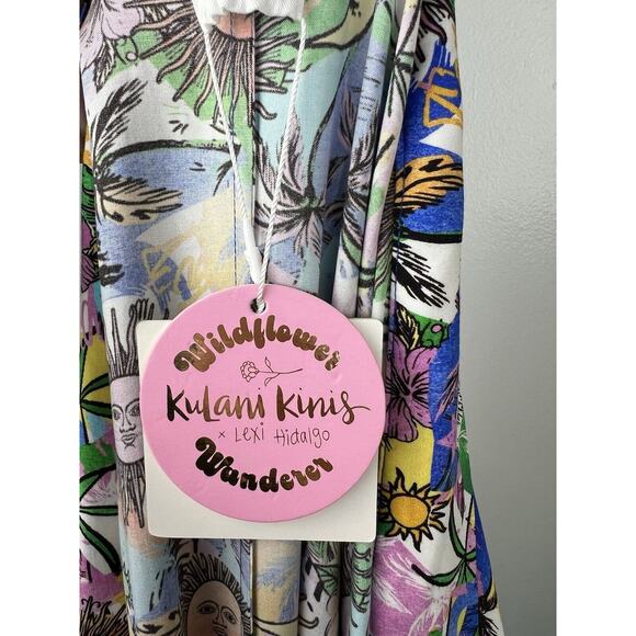 NEW Kulani Kinis Floral Print Swim Coverup One Size Wildflower Sun Lexi Hidalgo - Picture 10 of 12